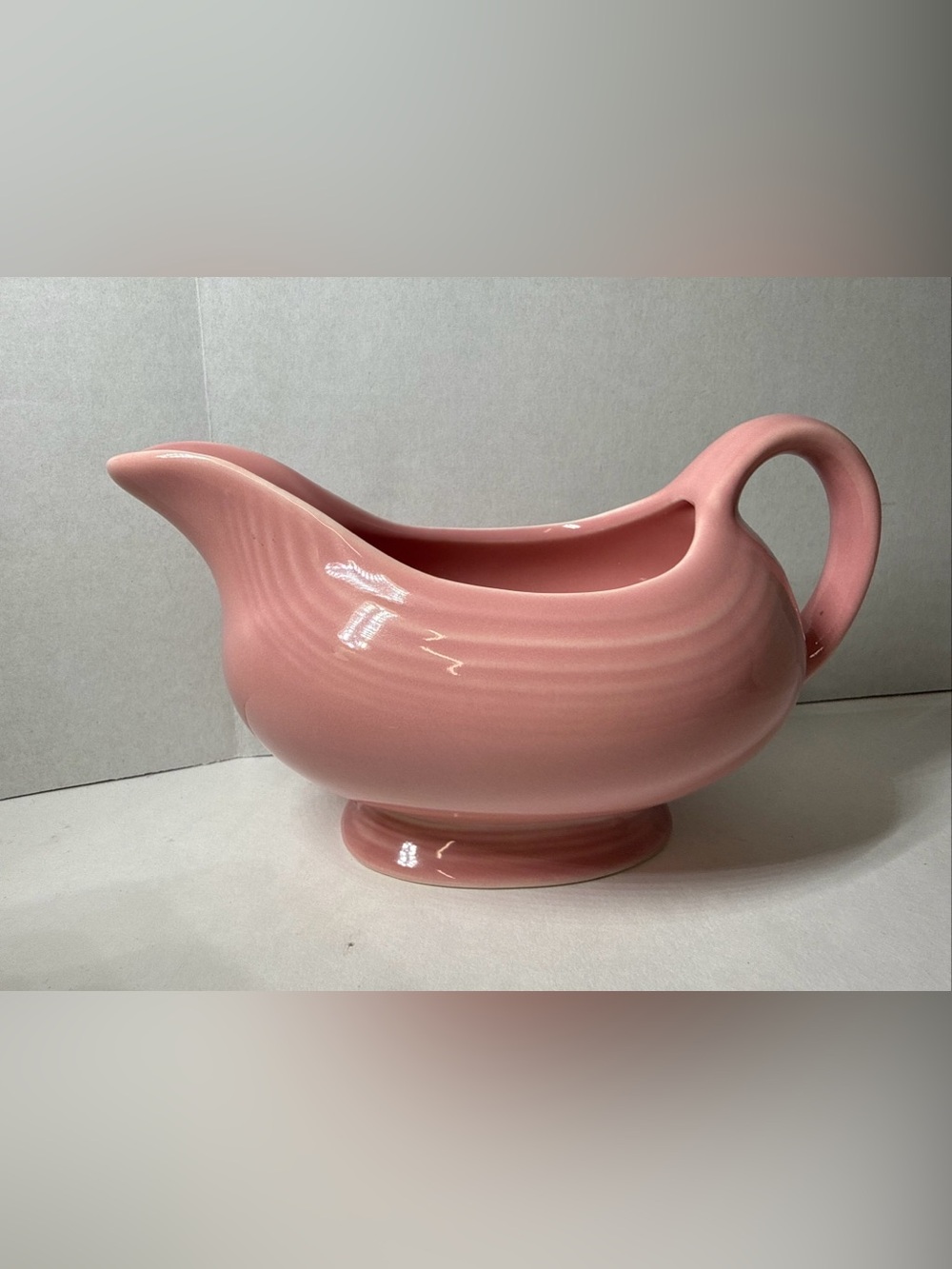 Fiesta Rose Pink Sauce Gravy Boat Homer Laughlin Company Vintage Fiestaware